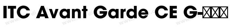 ITC Avant Garde CE G字体转换
